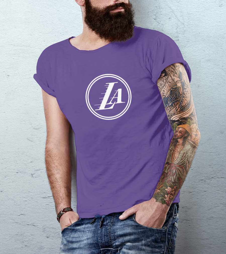 Anthony Davis Los Angeles Lakers LA Circle T-Shirt