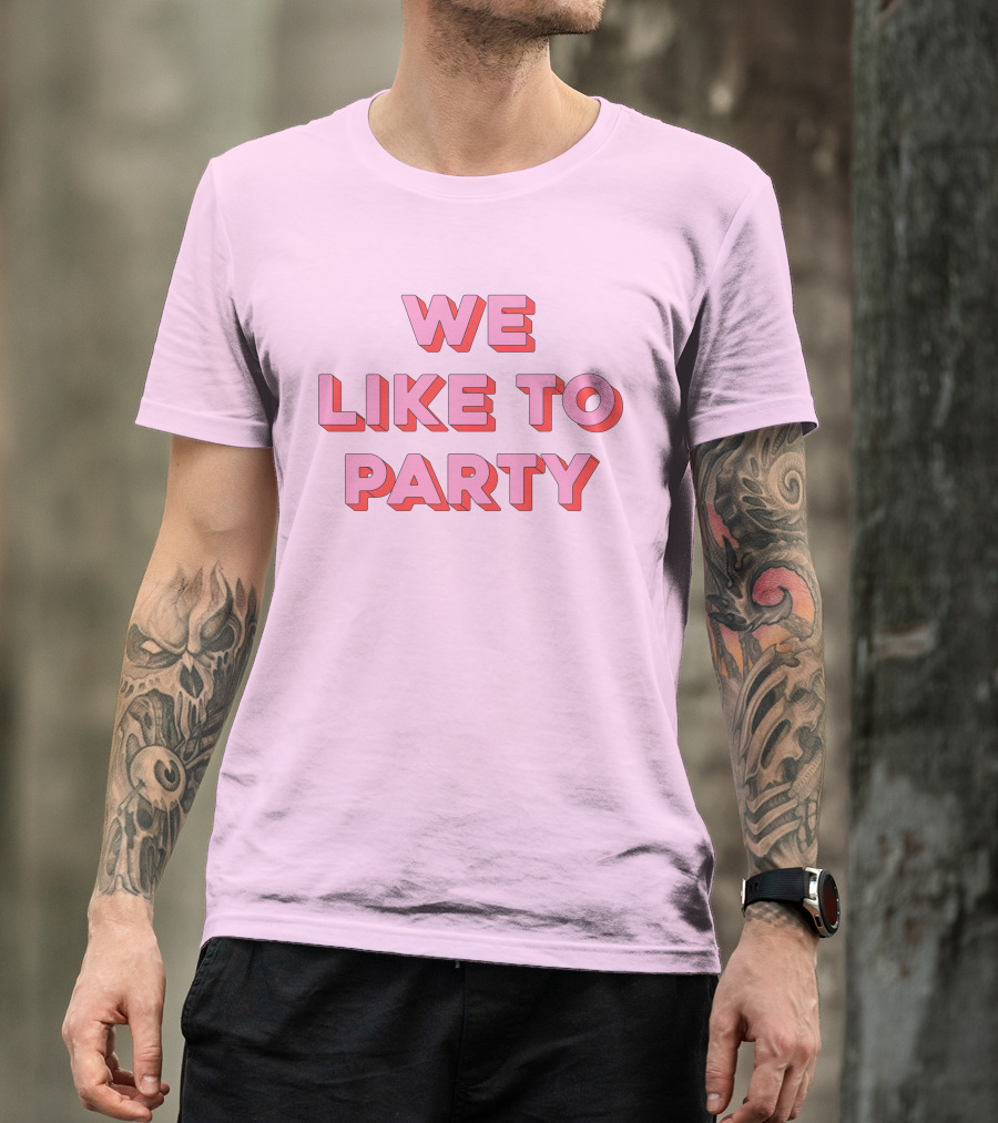 WE LIKE TO PARTY Red T-Shirt