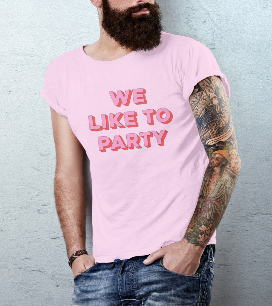 WE LIKE TO PARTY Red T-Shirt