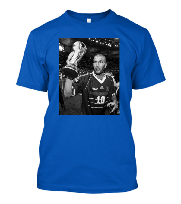 Zidane Lifting FIFA World Cup Trophy 1998 Stadium T-Shirt