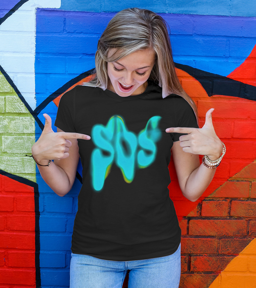 Sza SOS Neon Glow Image T-Shirt
