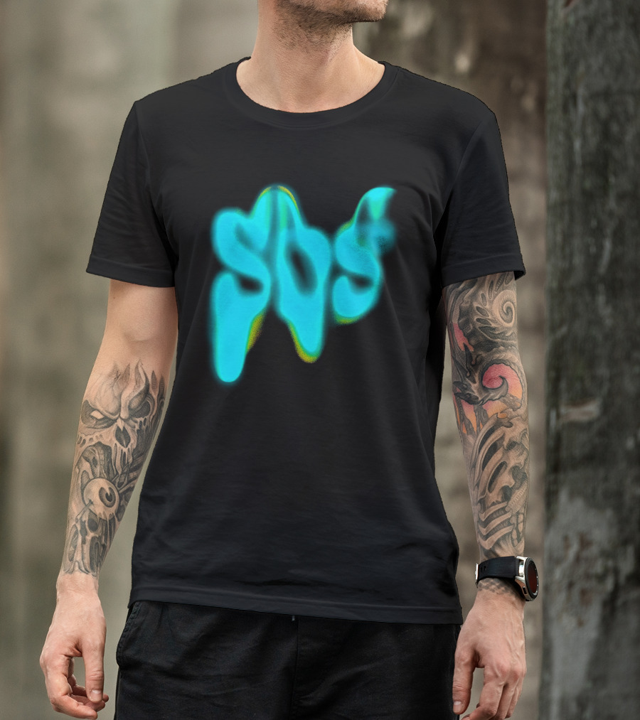 Sza SOS Neon Glow Image T-Shirt
