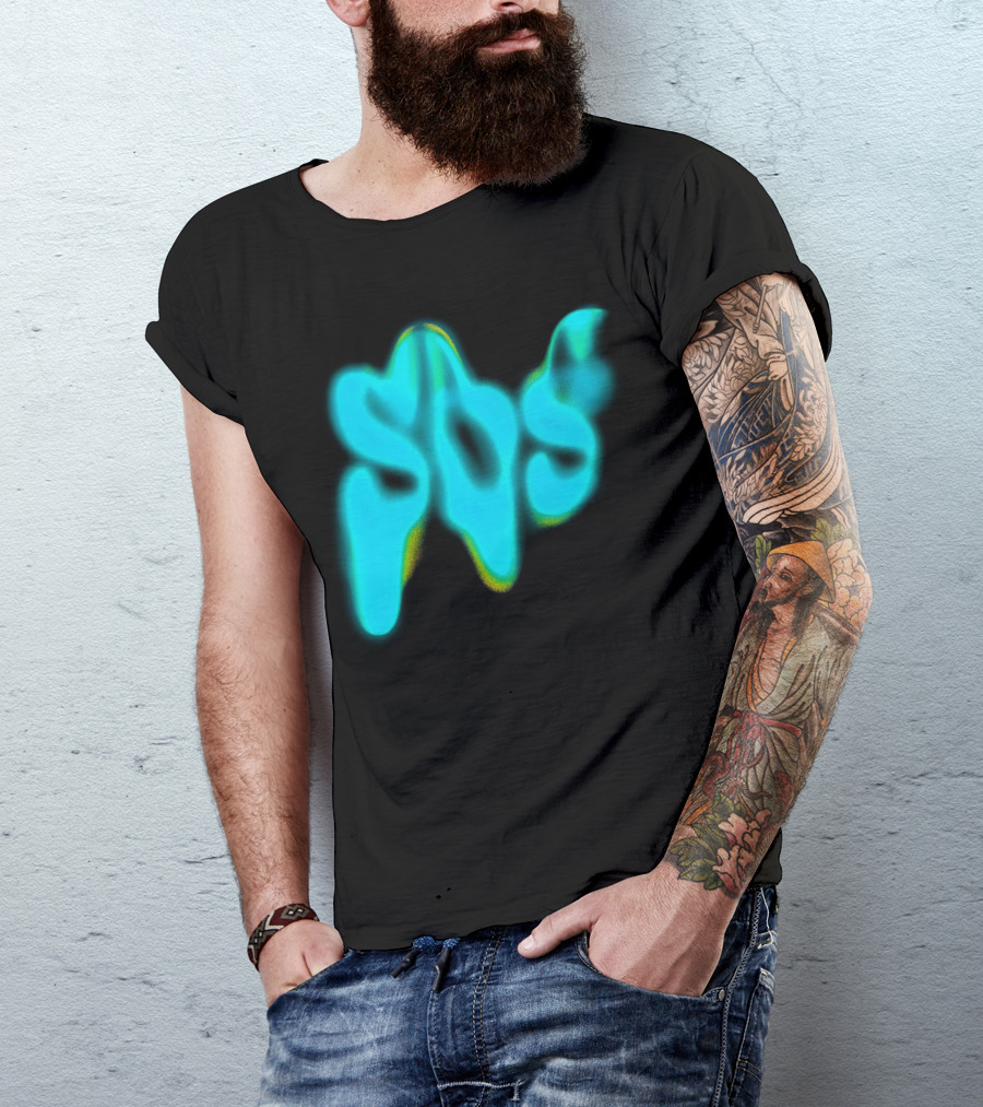 Sza SOS Neon Glow Image T-Shirt
