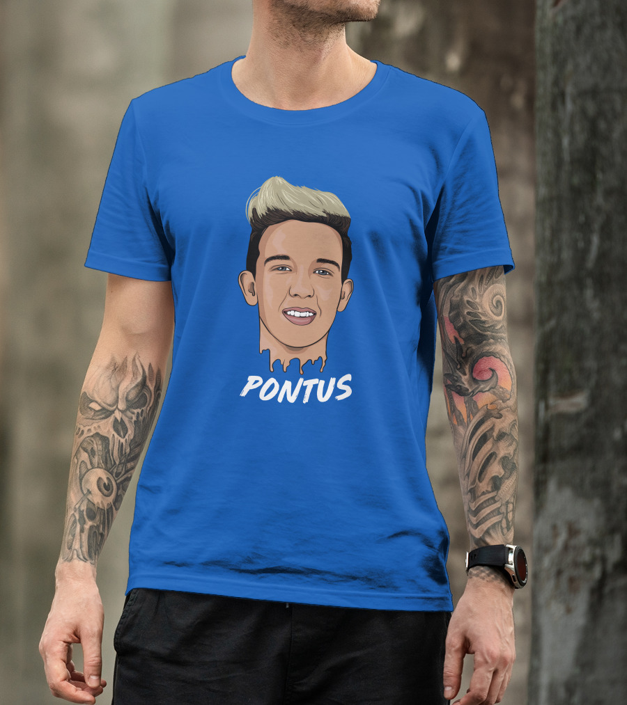 Pontus Rasmusson Merch Blue Portrait Pontus T-Shirt