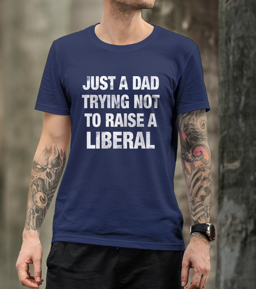 Zeek Arkham Just A Dad Trying Not To Raise A Liberal T-Shirt