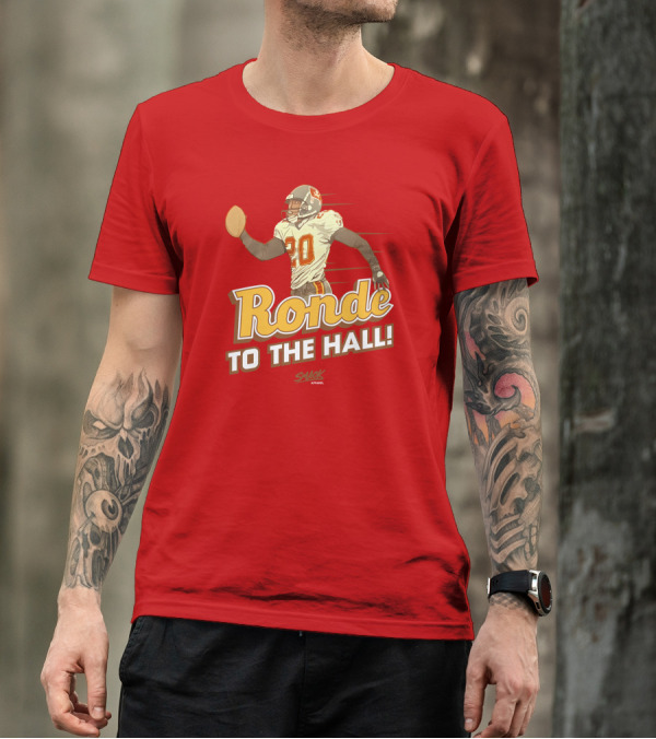 Ronde To The Hall Smack Apparel Football T-Shirt