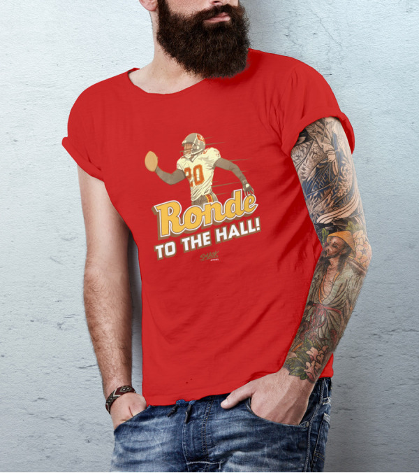 Ronde To The Hall Smack Apparel Football T-Shirt
