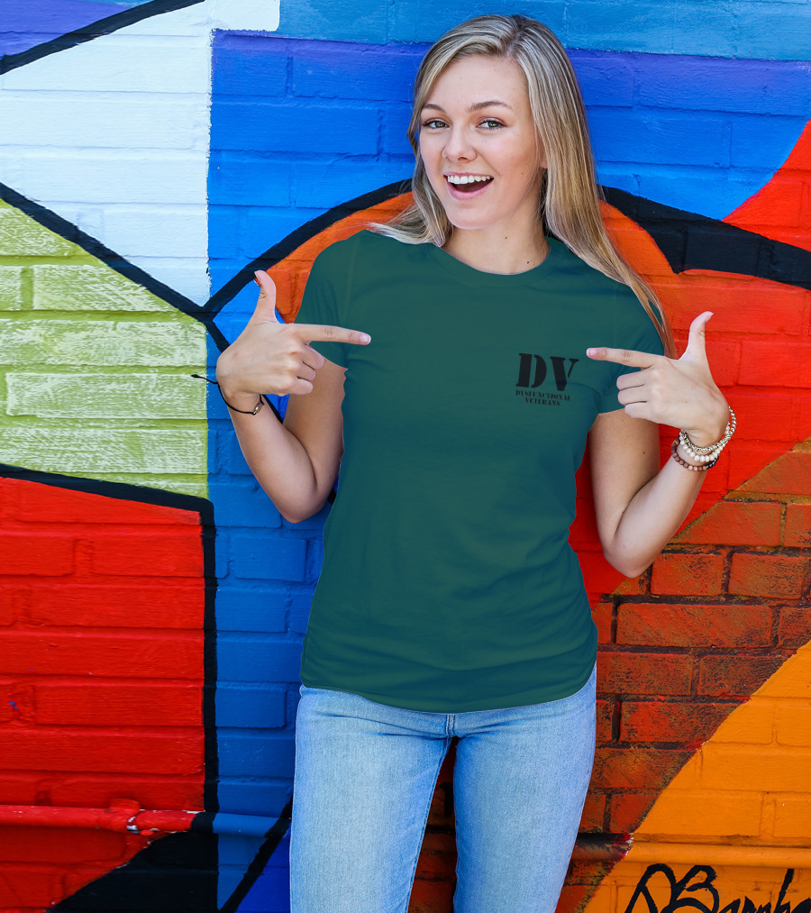The Deplorable Veteran DV Dysfunctional Veterans Black T-Shirt