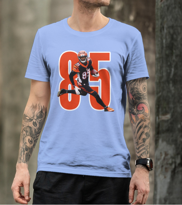 Tee Higgins 85 NFL Football Bengals Player T-Shirt