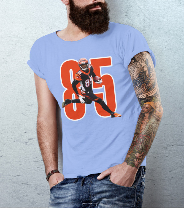 Tee Higgins 85 NFL Football Bengals Player T-Shirt