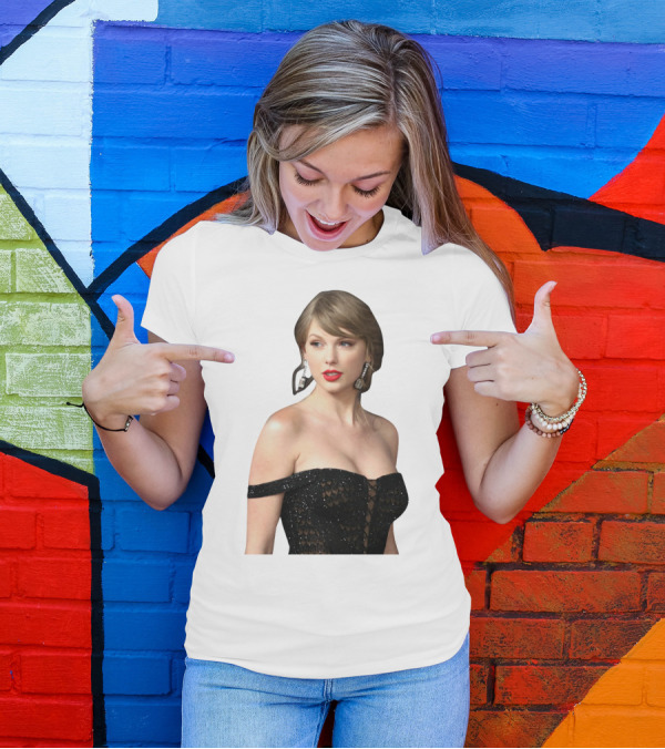 Taylor Swift Black Dress Elegant Look T-Shirt