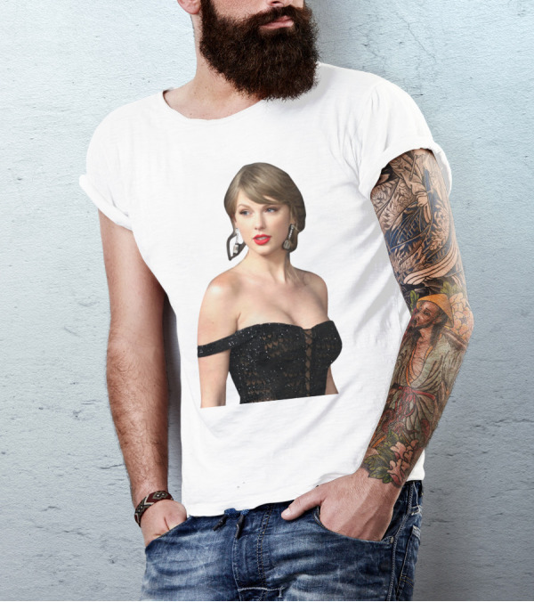 Taylor Swift Black Dress Elegant Look T-Shirt