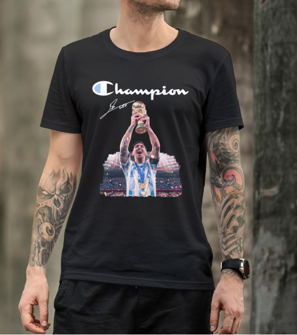 Champion Trophy Celebration Soccer Legend T-Shirt