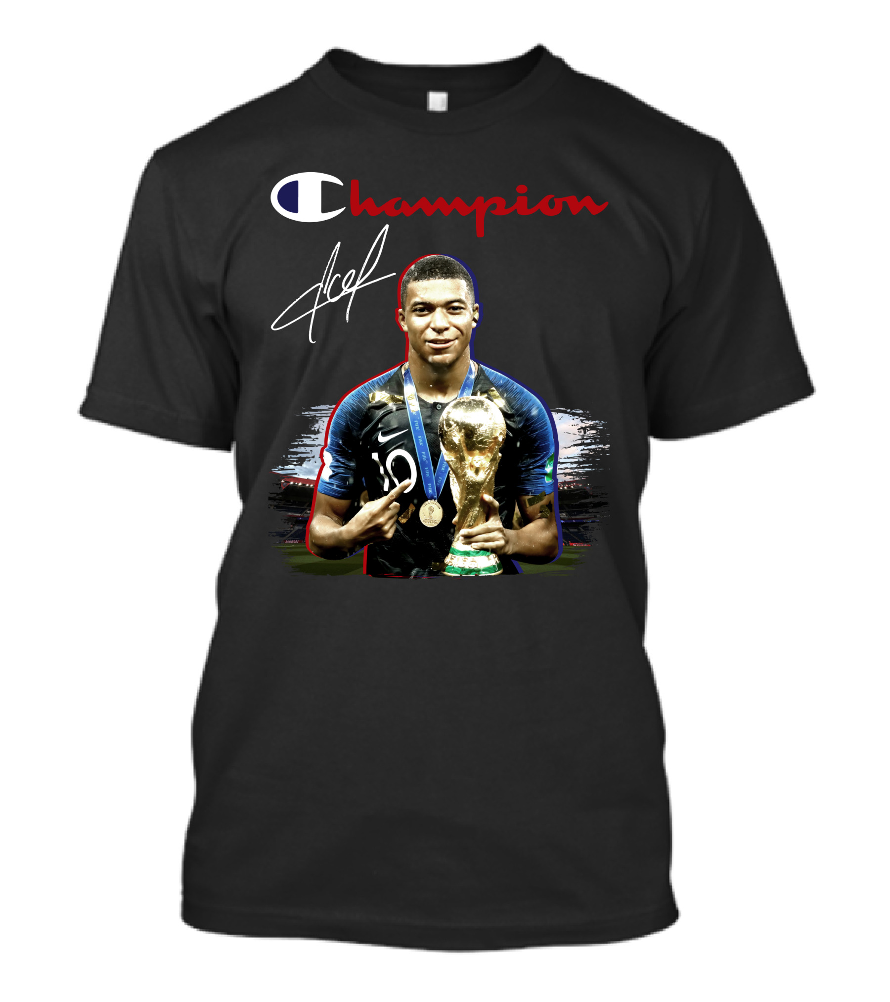 Champion Mbappe Football World Cup Winner T-Shirt