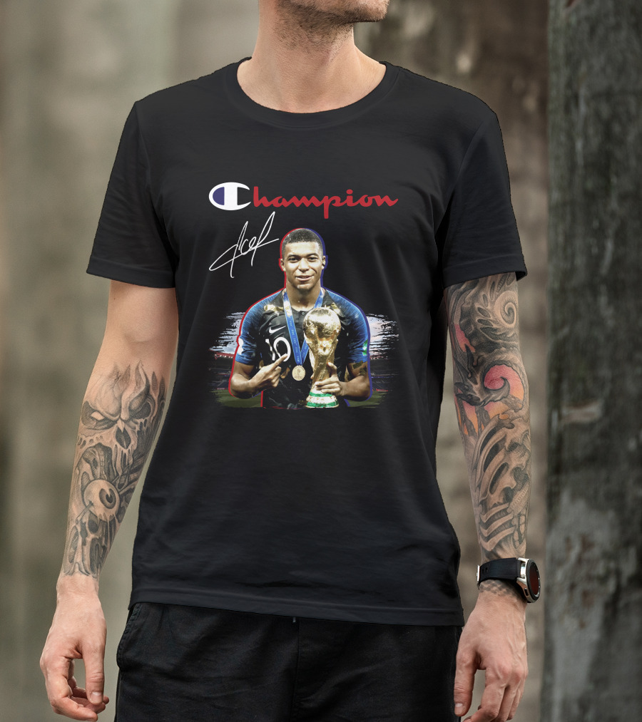 Champion Mbappe Football World Cup Winner T-Shirt