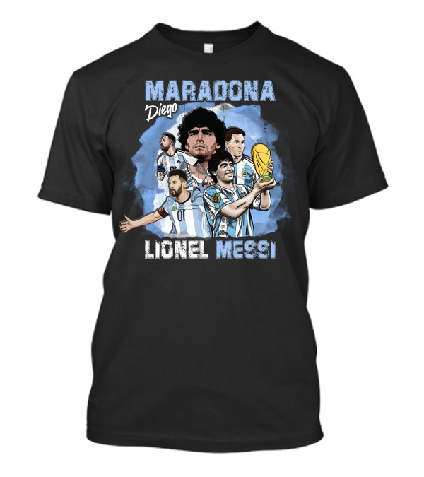 Maradona Diego Lionel Messi World Cup Champions T-Shirt