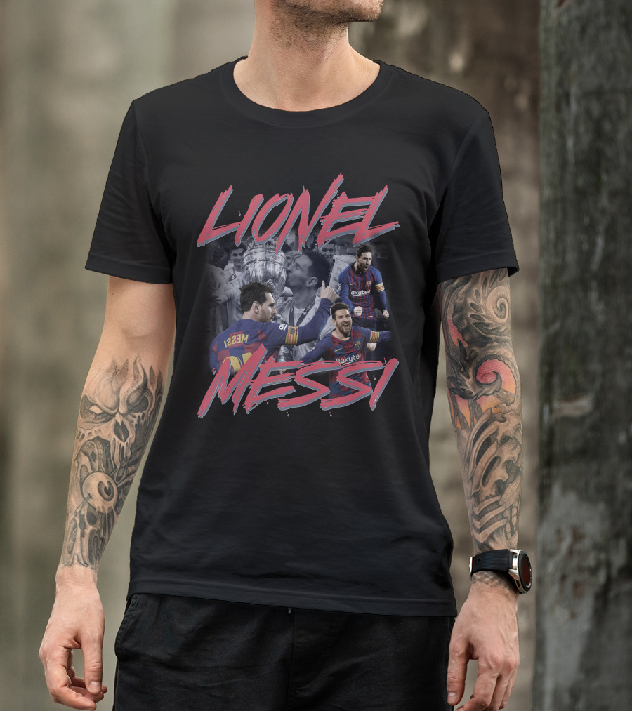 Lionel Messi Barcelona Victory Moments T-Shirt