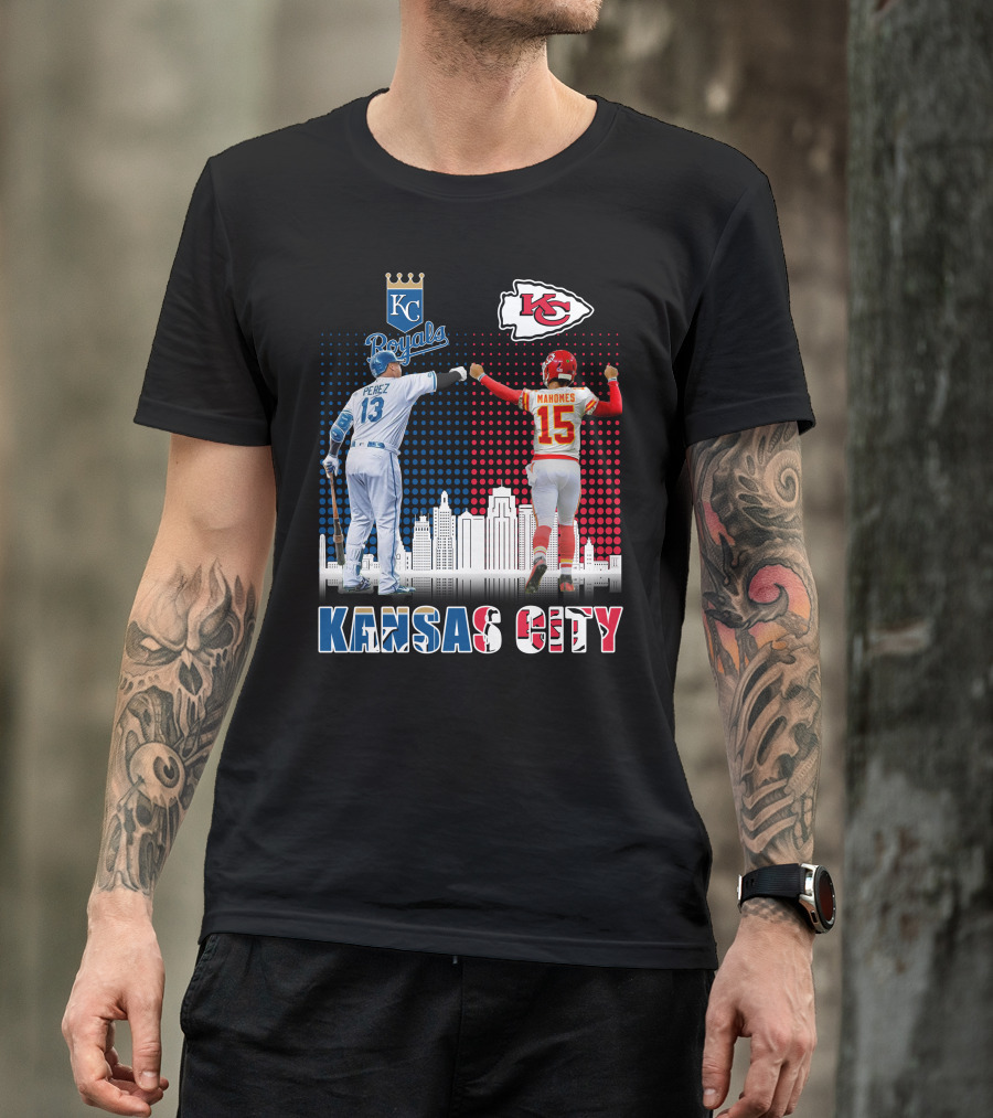 KANSAS CITY PEREZ ROYALS MAHOMES CHIEFS 18 T-Shirt