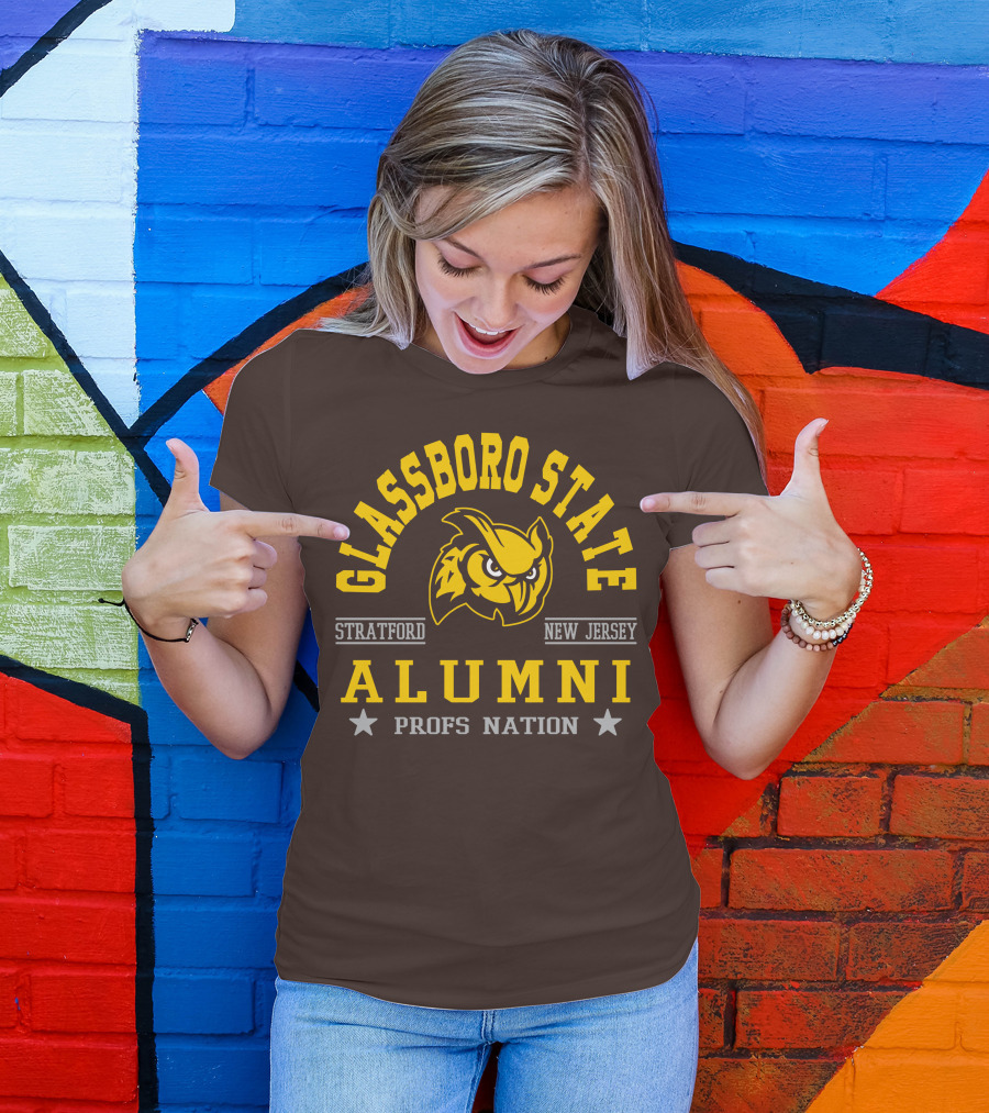 Glassboro State New Jersey Alumni Profs Nation Stratford Owl T-Shirt