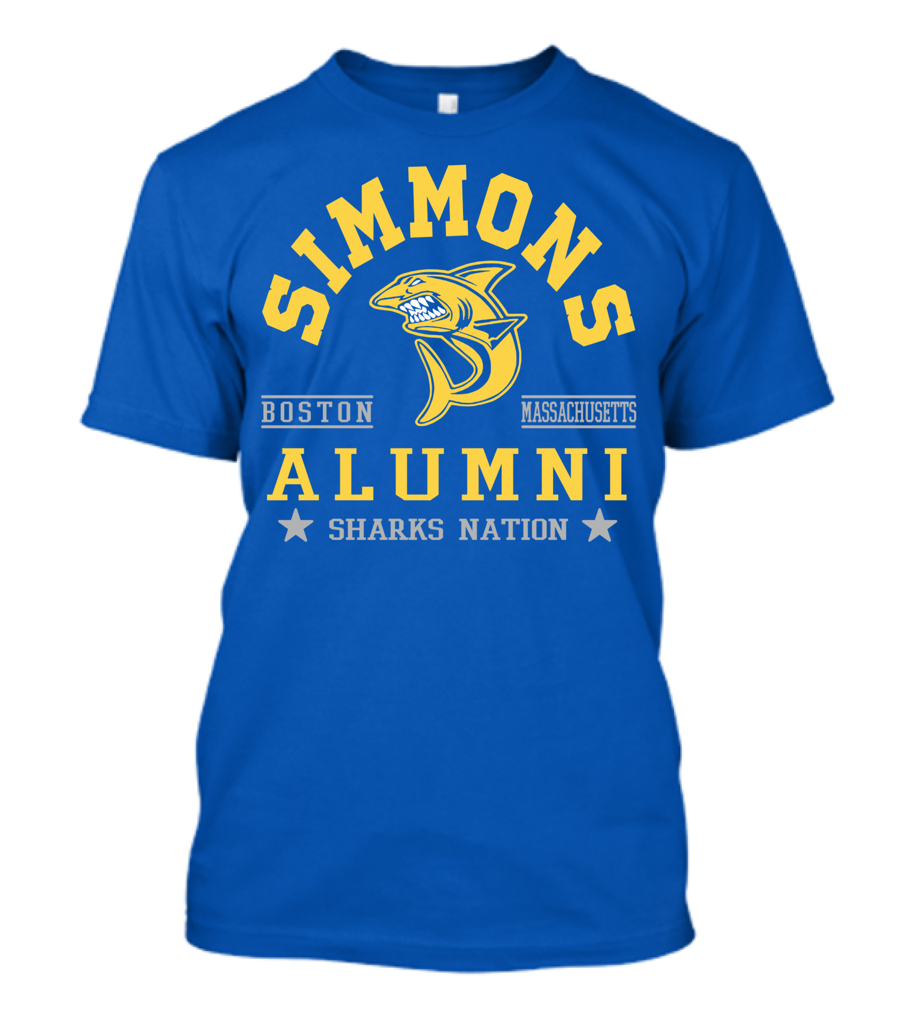 Simmons Alumni Sharks Nation Boston Massachusetts T-Shirt