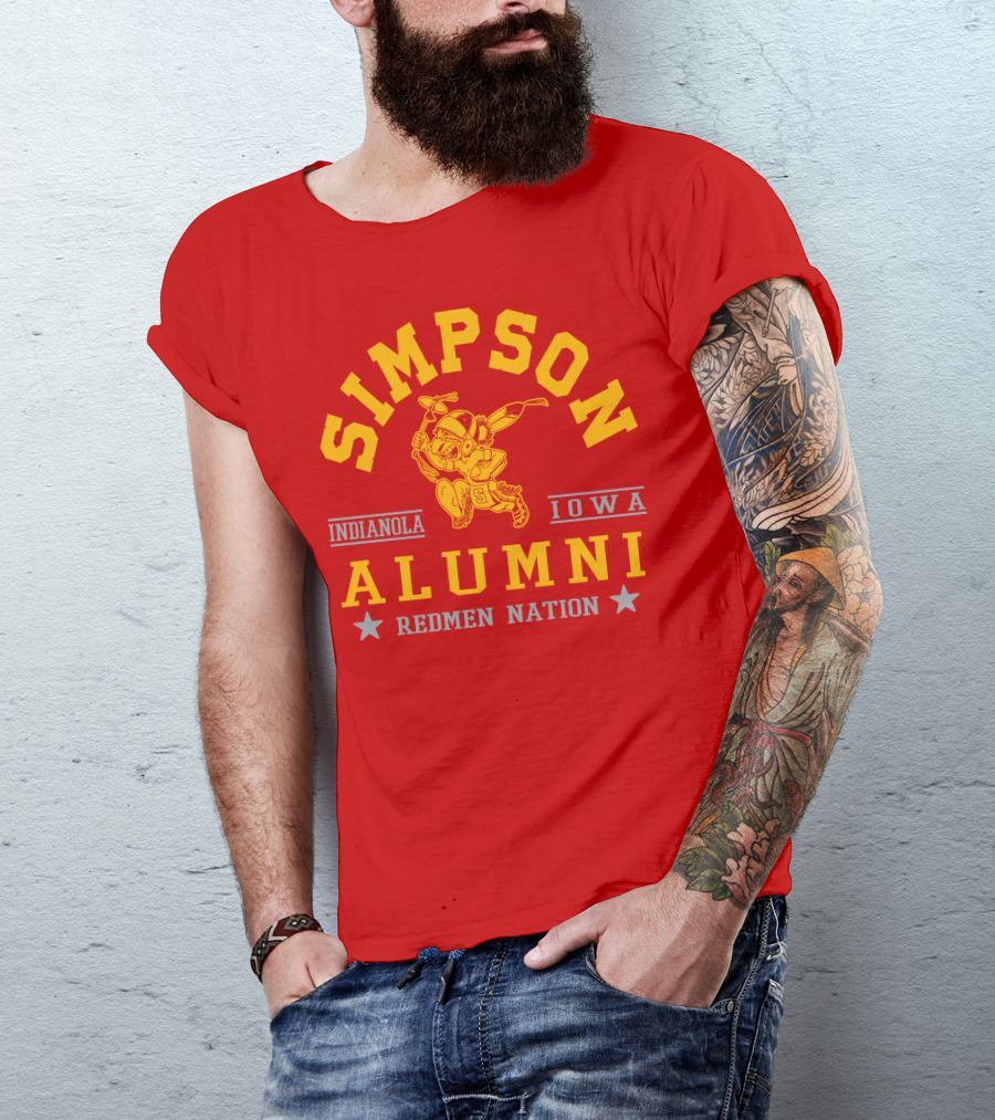 Simpson College Alumni Redmen Nation Indianola Iowa T-Shirt