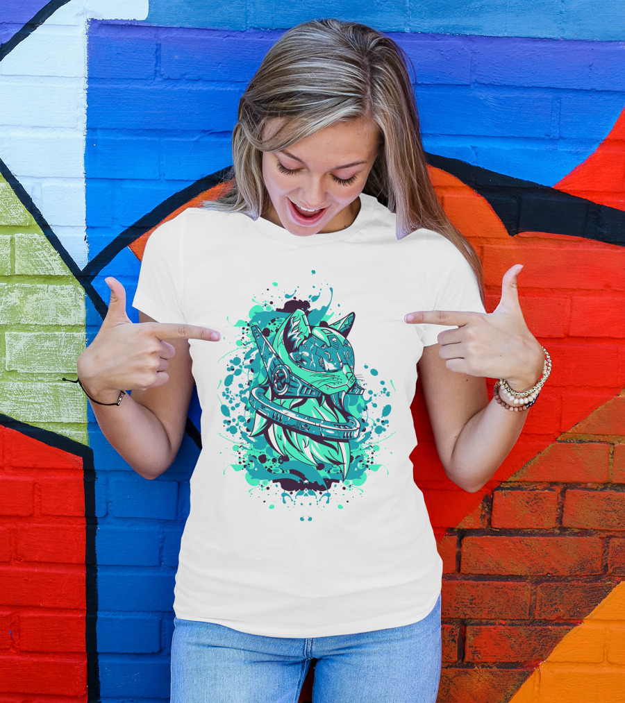 Future Cat Cybernetic Space Explorer T-Shirt