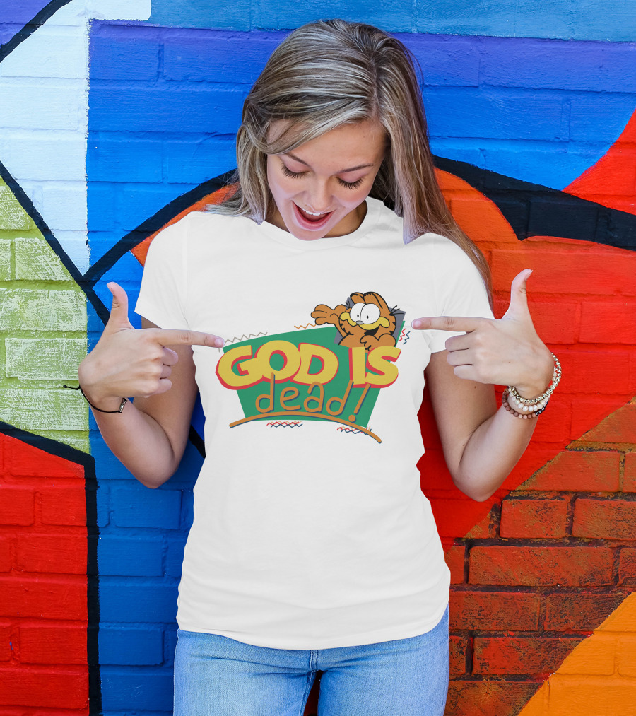 God Is Dead Garfield T-Shirt
