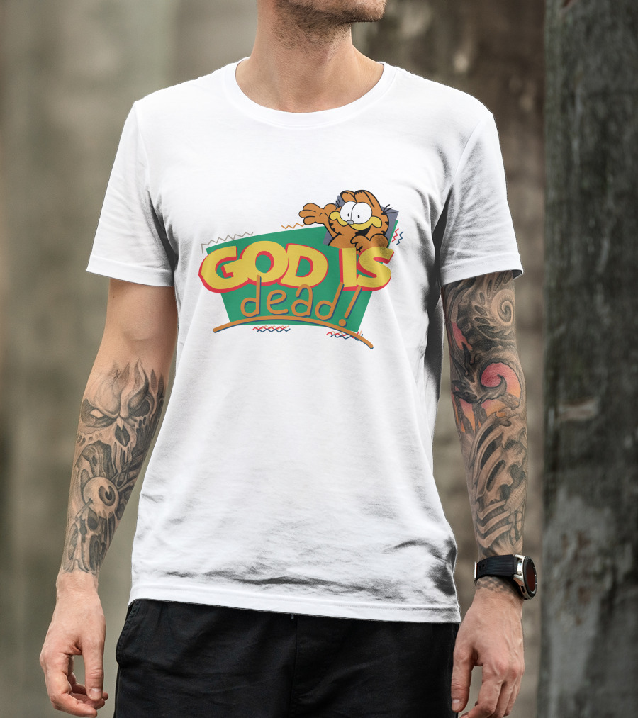 God Is Dead Garfield T-Shirt