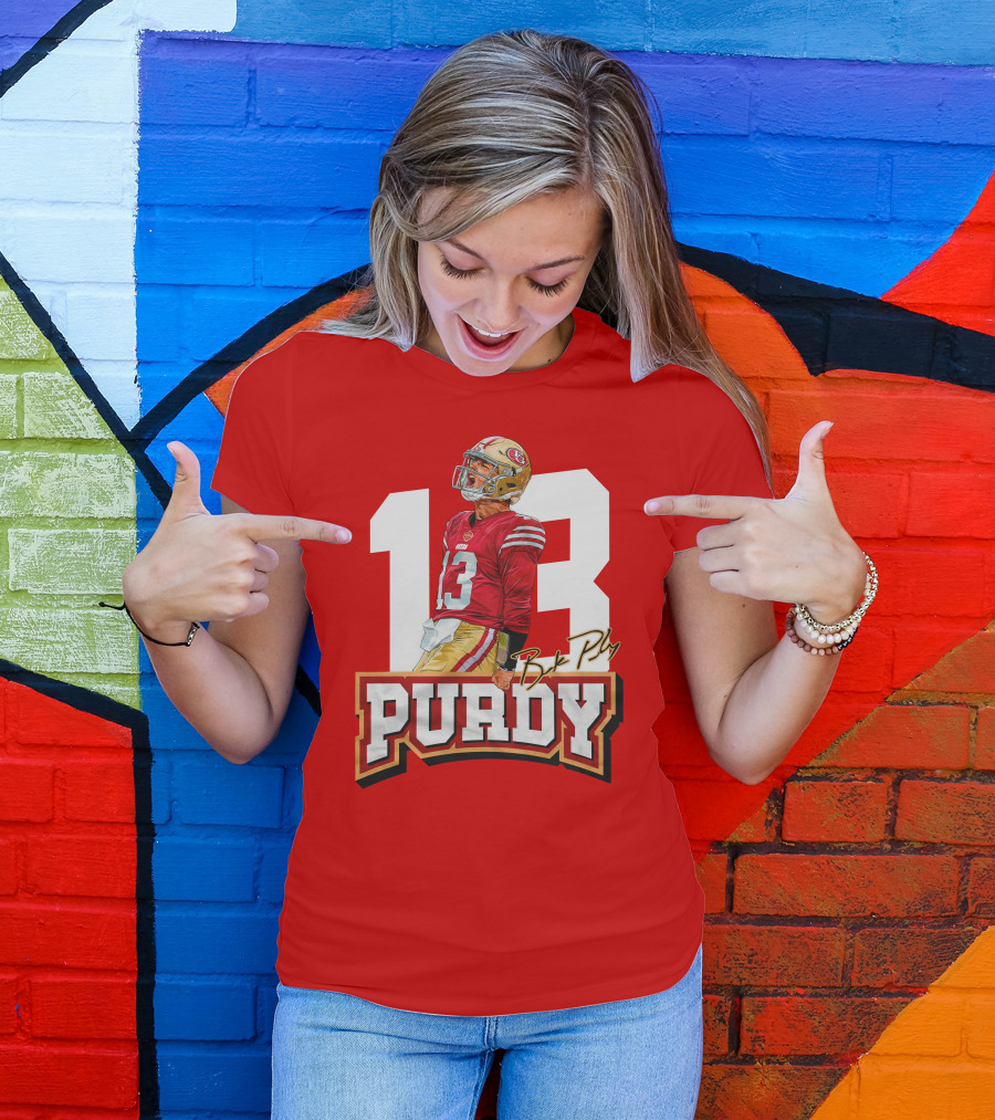 13 Brock Purdy Football Jersey San Francisco Player T-Shirt