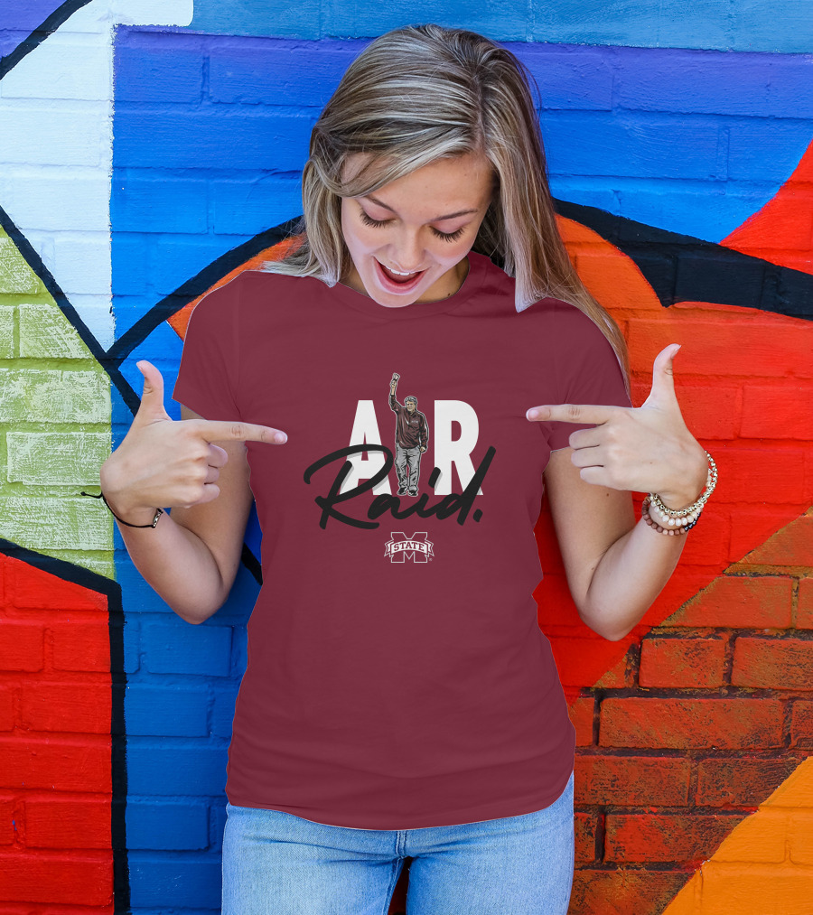 Mike Leach MSU Air Raid Football T-Shirt