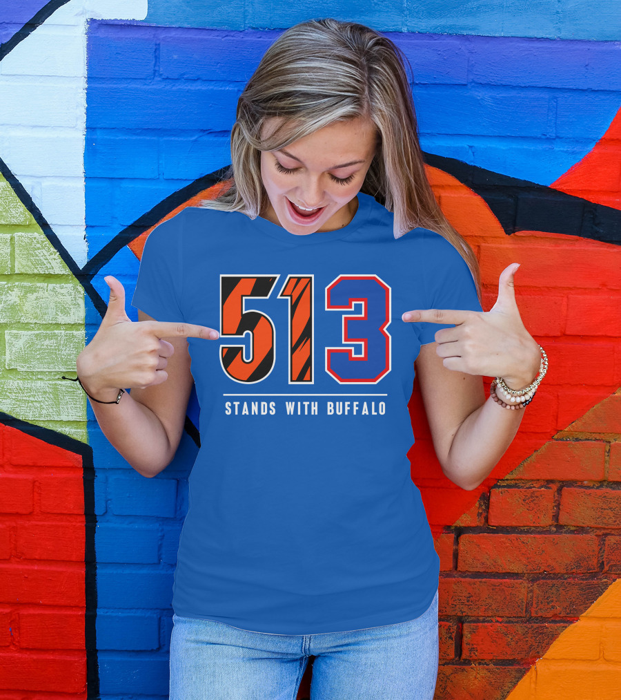 513 Cincinnati Stands With Buffalo 3 New T-Shirt