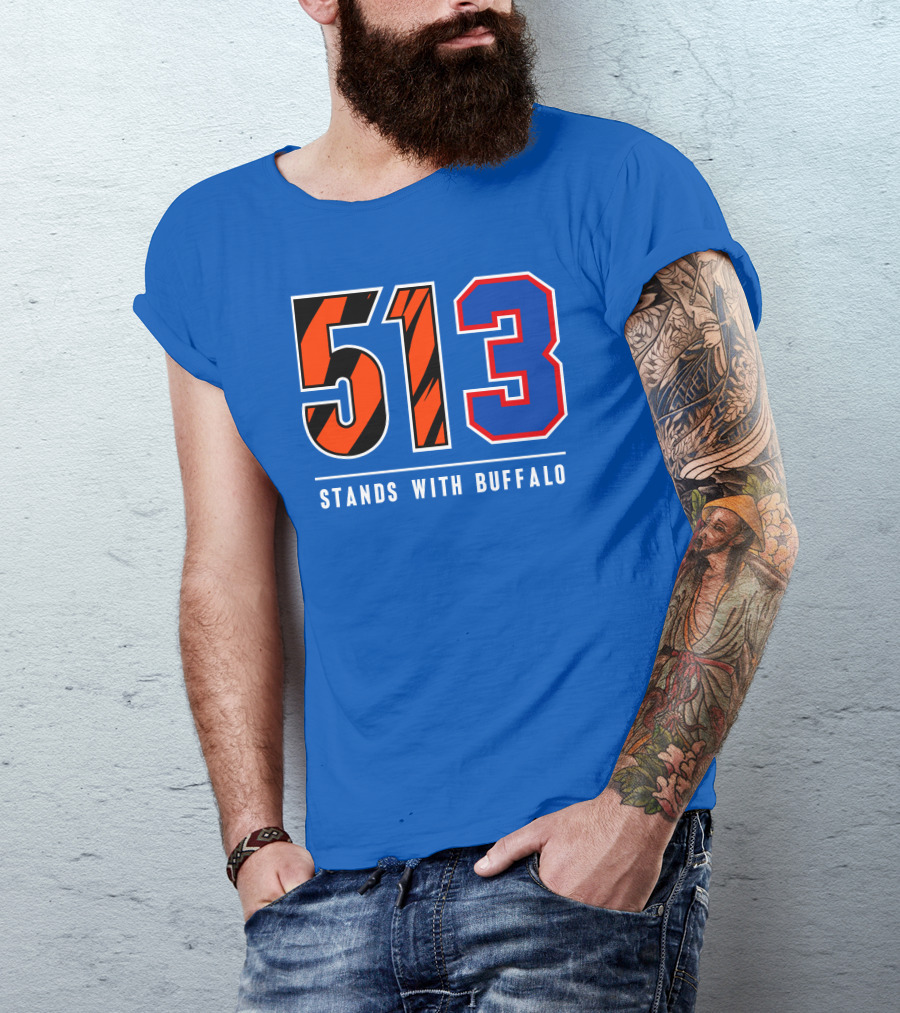 513 Cincinnati Stands With Buffalo 3 New T-Shirt