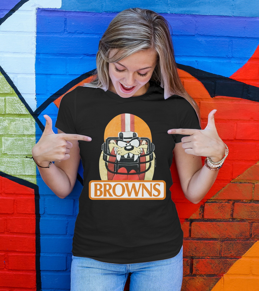 Browns Taz Football Helmet Jake Paul T-Shirt