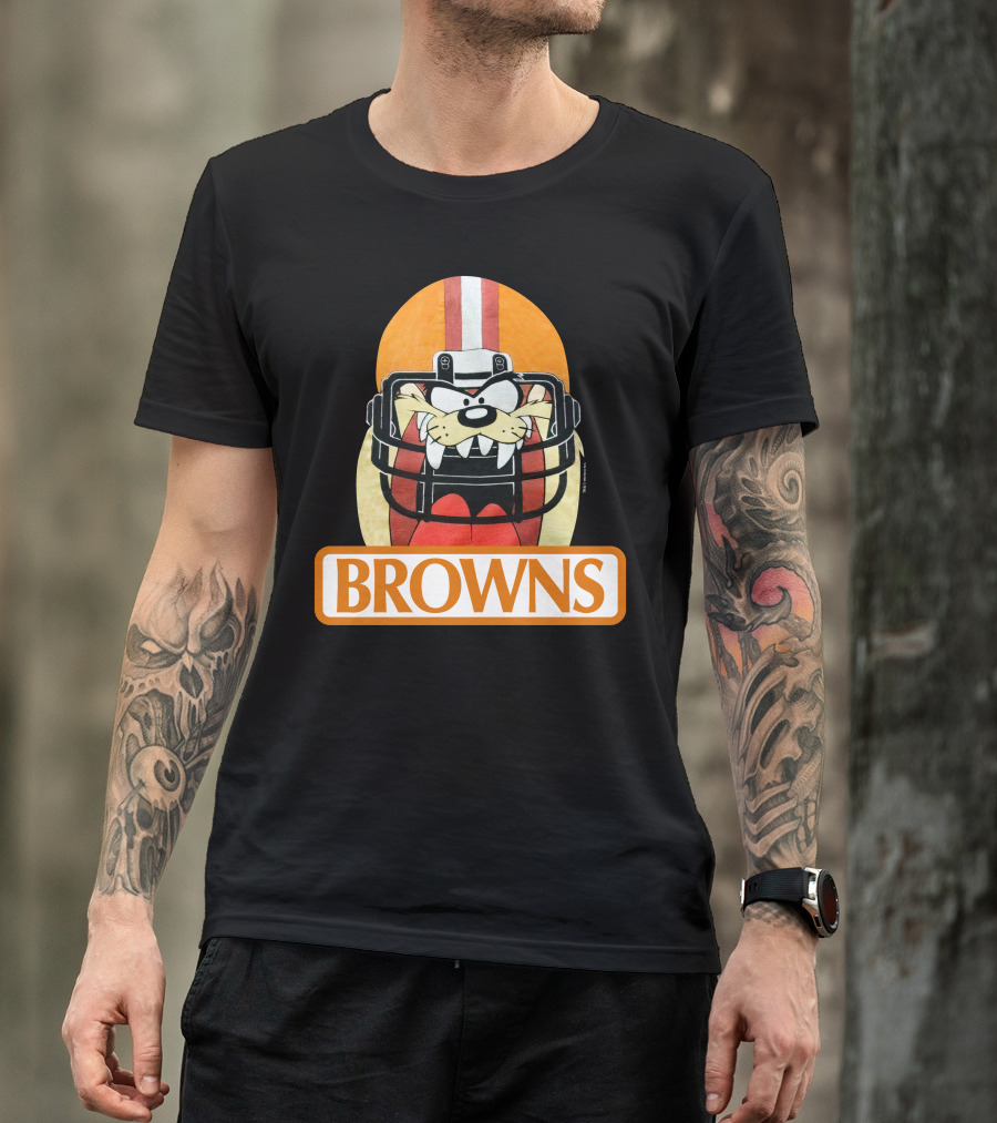 Browns Taz Football Helmet Jake Paul T-Shirt