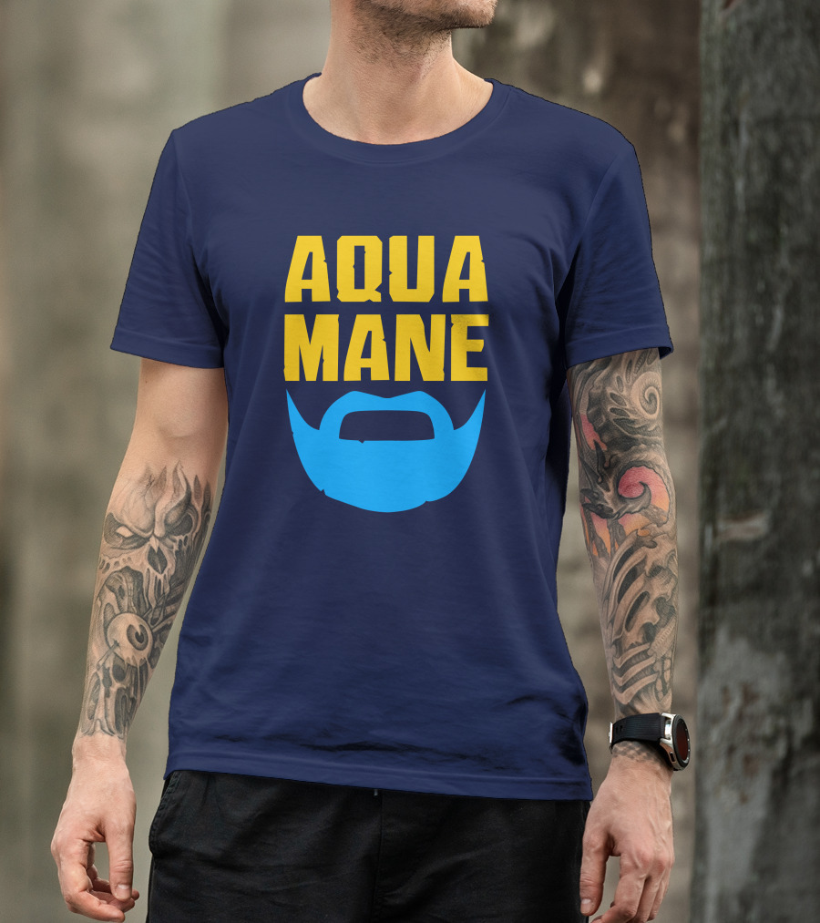 Aqua Mane Iconic Blue Beard T-Shirt