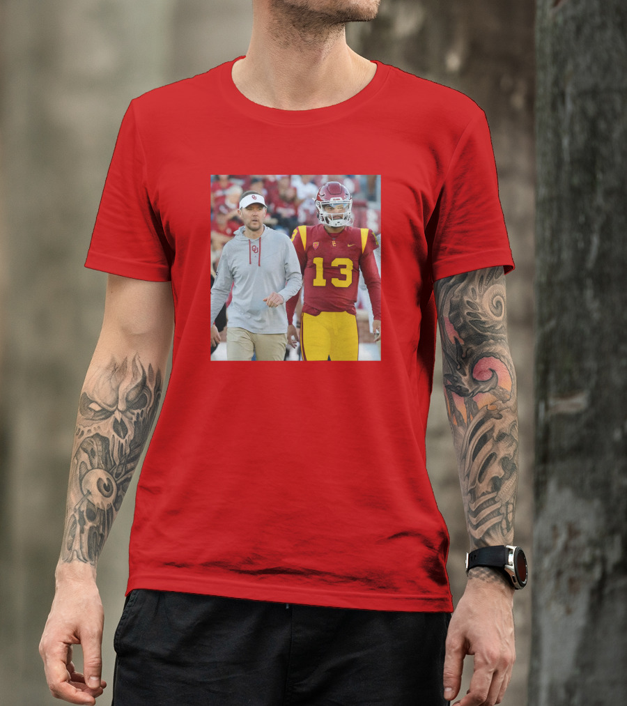 Lincoln Riley And Caleb Williams USC Football Collaboration T-Shirt
