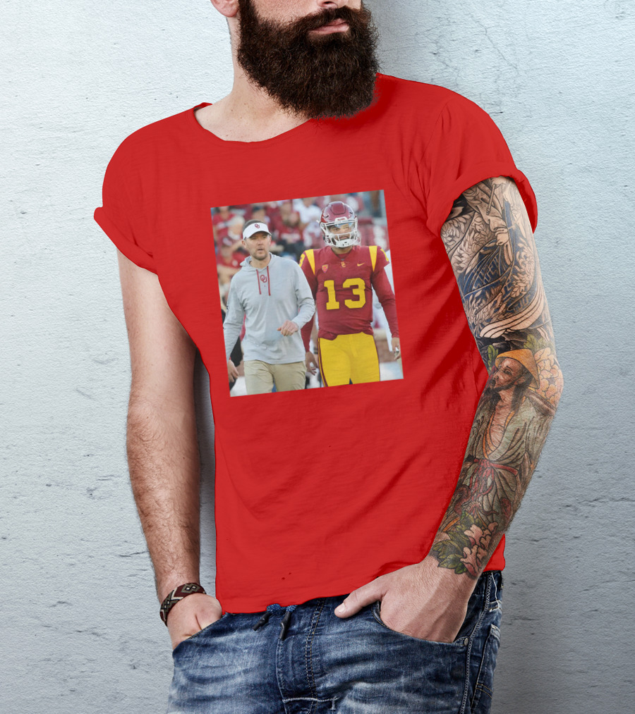 Lincoln Riley And Caleb Williams USC Football Collaboration T-Shirt
