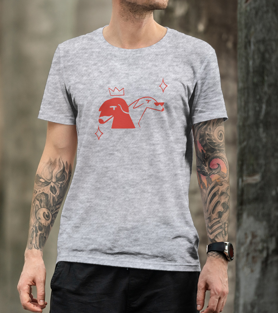 Walter And Betty Crowned Red Dog Duo With Sparkles T-Shirt