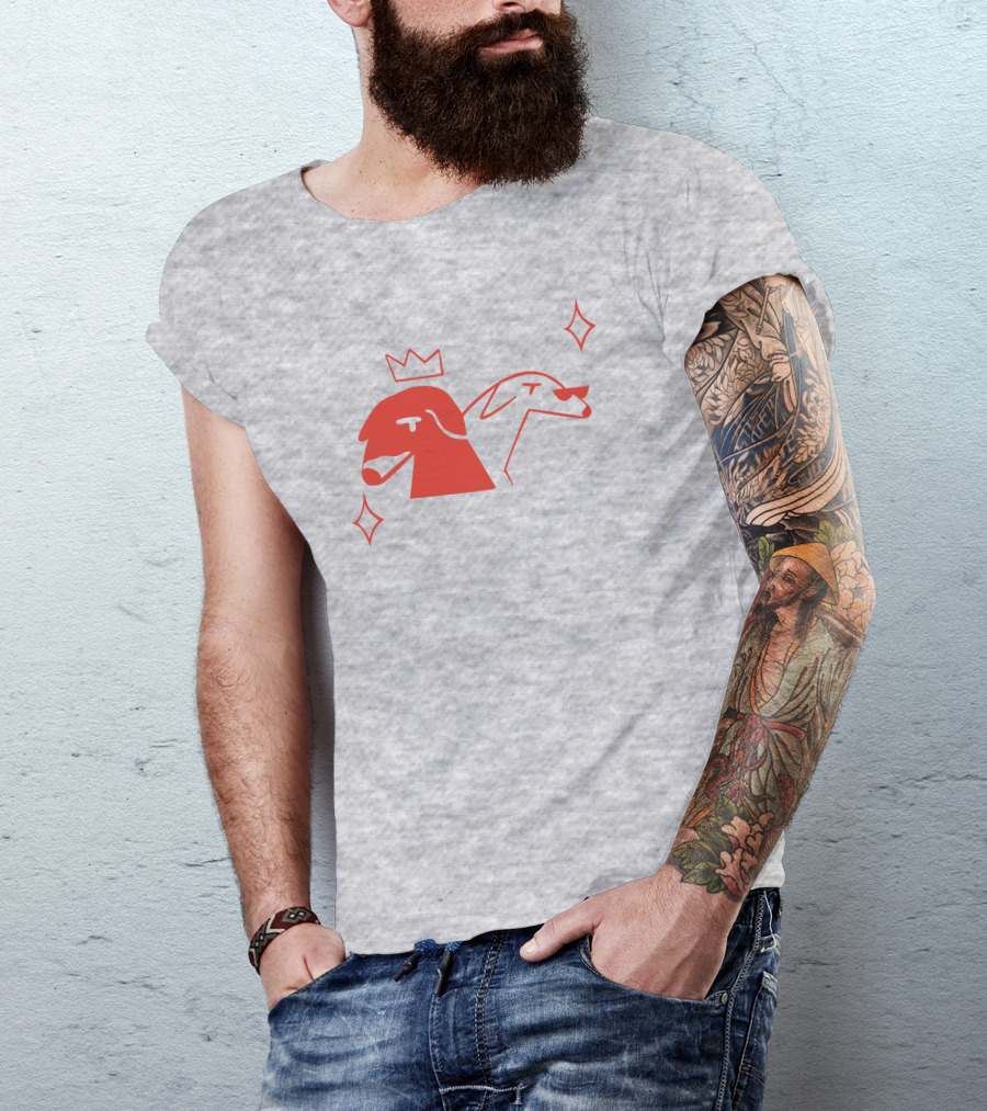 Walter And Betty Crowned Red Dog Duo With Sparkles T-Shirt