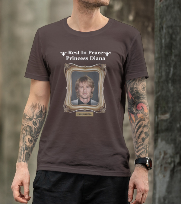 Rest In Peace Princess Diana Owen Wilson Frame T-Shirt