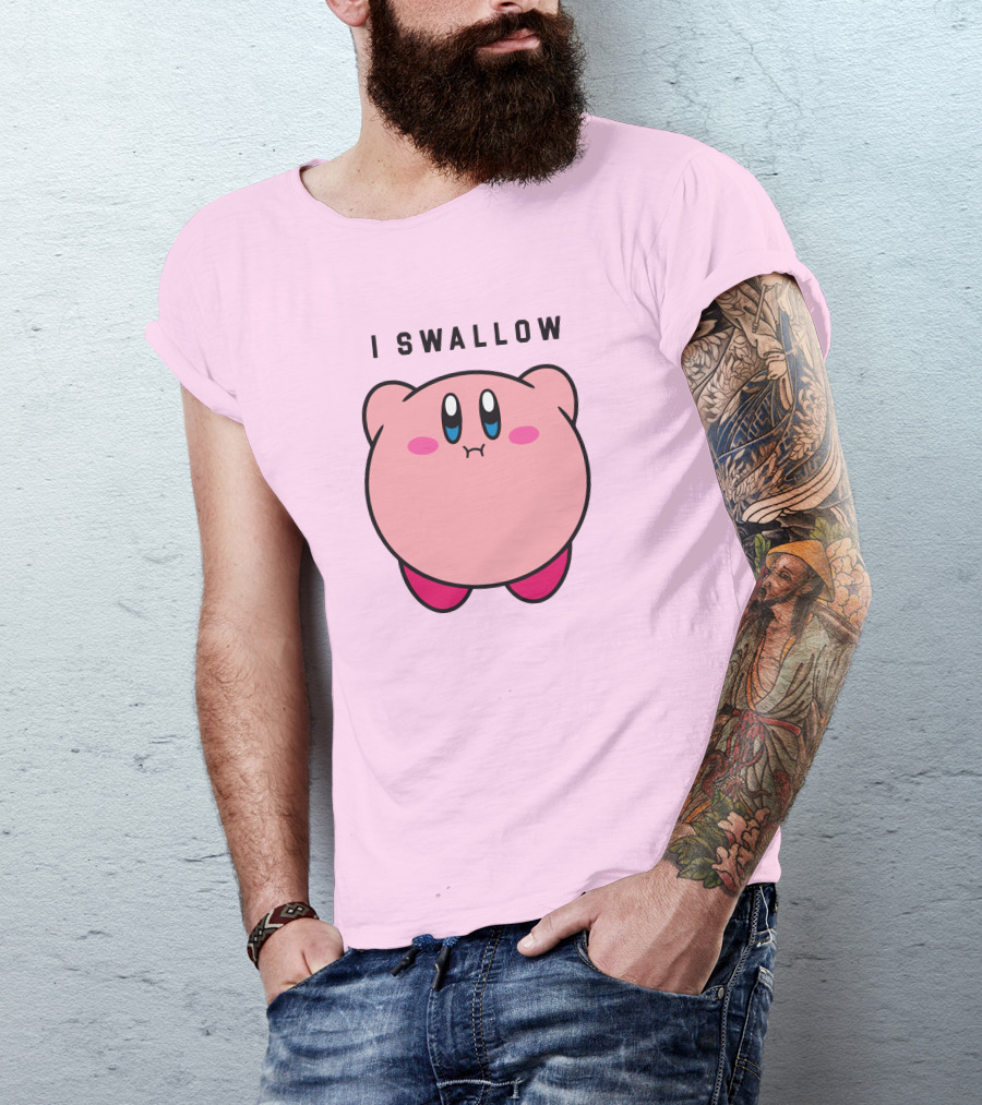 Kirby I Swallow Retro Gaming T-Shirt