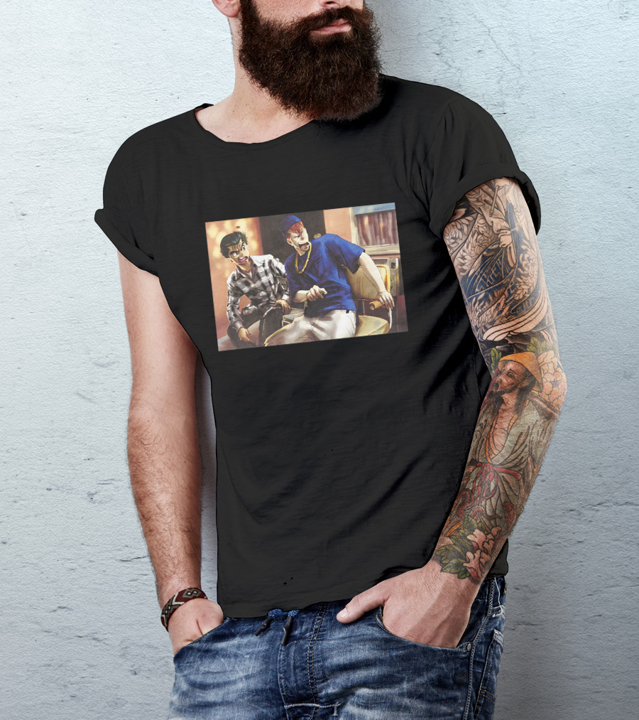 Damn Meme Yusuke And Kuwabara Reaction Couch Scene T-Shirt