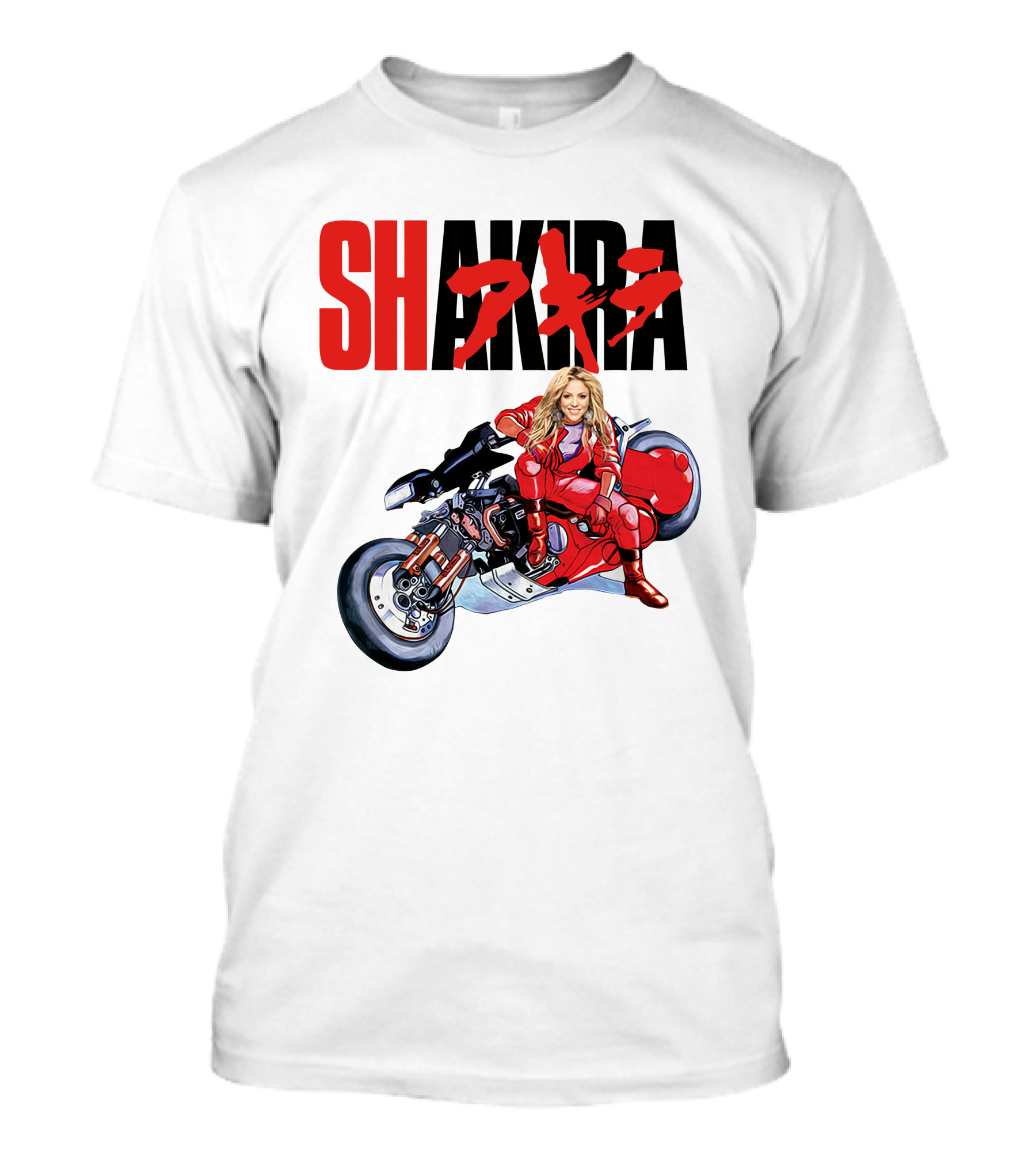 Shakira Akira Motorcycle Red Jacket T-Shirt