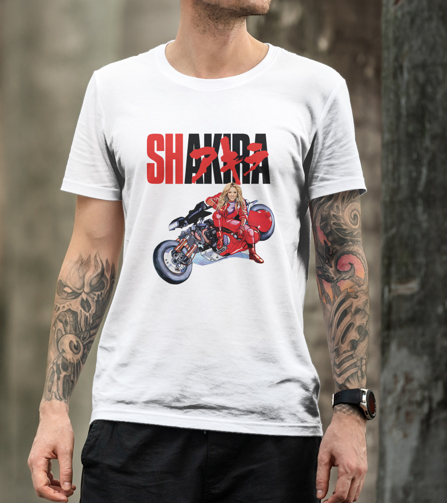 Shakira Akira Motorcycle Red Jacket T-Shirt