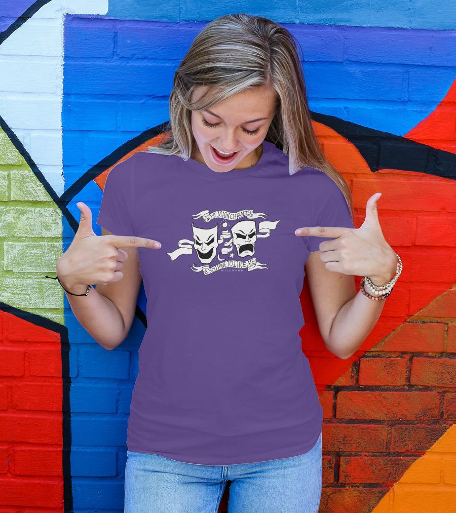 I'm The Main Character You Have To Like Me Comedy Tragedy Masks T-Shirt