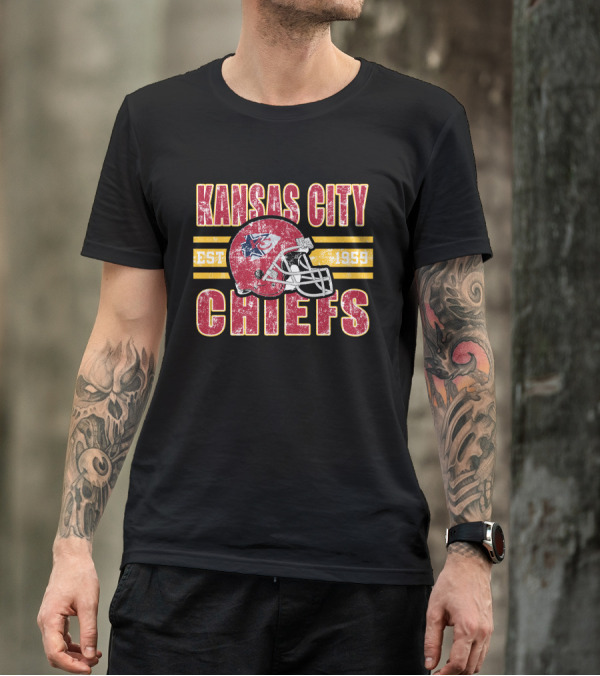 Kansas City Chiefs EST 1959 Helmet T-Shirt