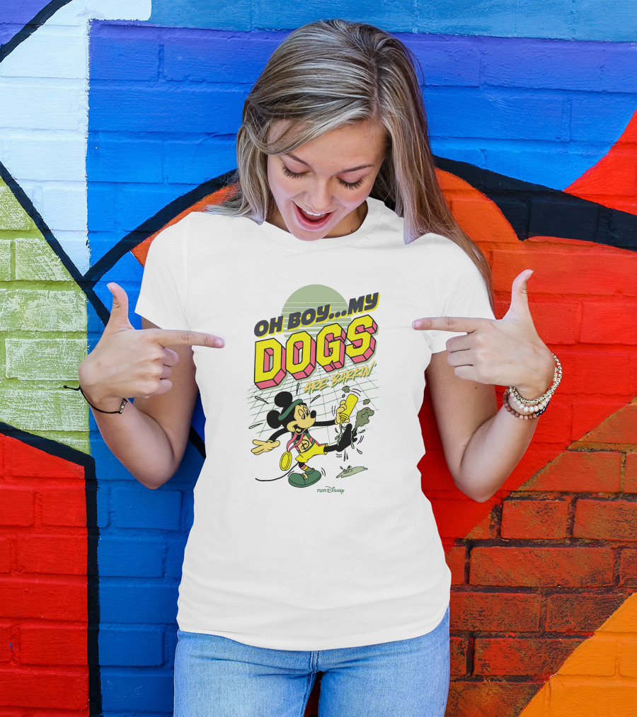 Oh Boy My Dogs Are Barkin RunDisney T-Shirt