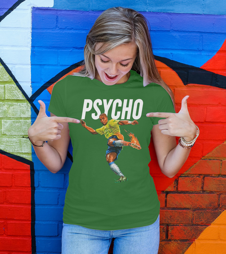 Adriano Psycho Soccer Kick With Flaming Shoe T-Shirt