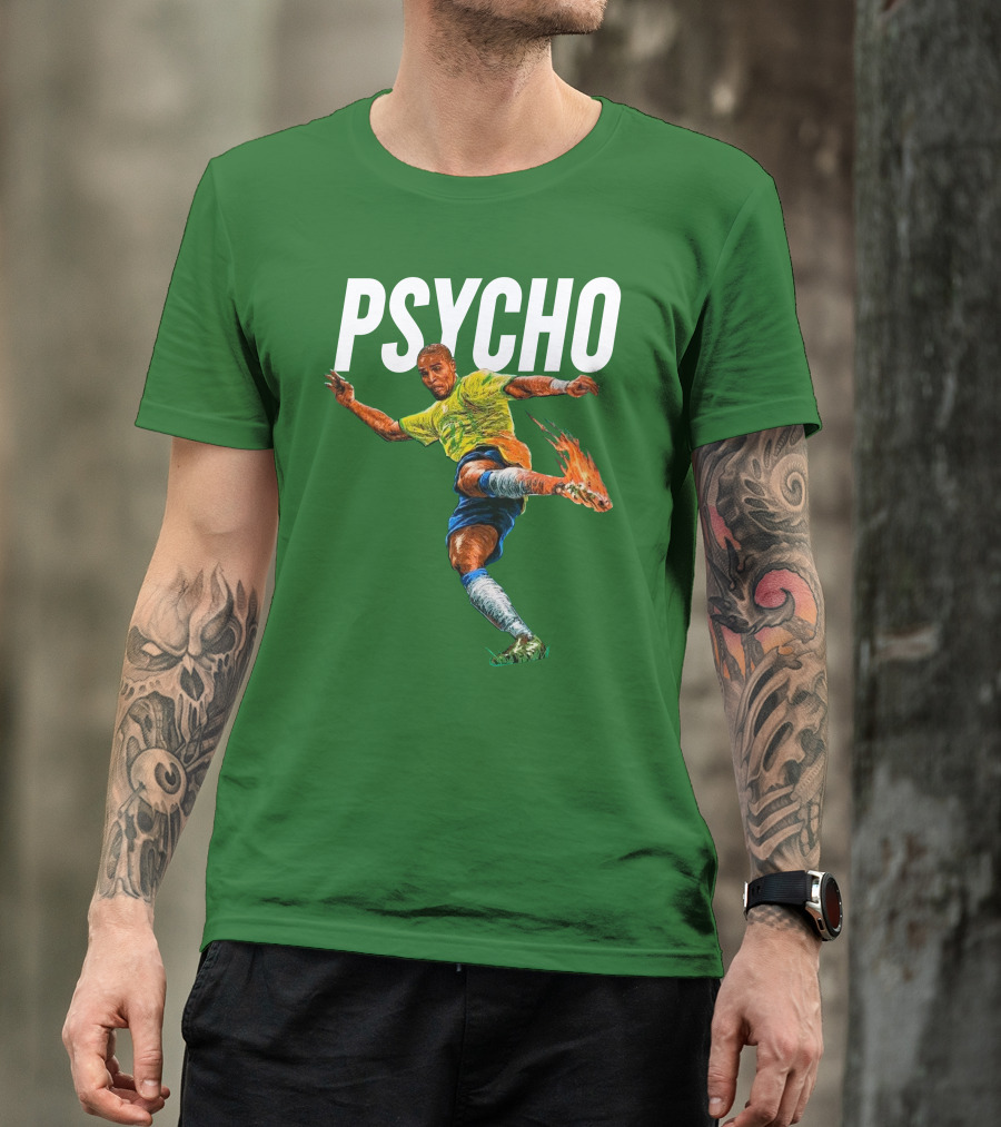 Adriano Psycho Soccer Kick With Flaming Shoe T-Shirt
