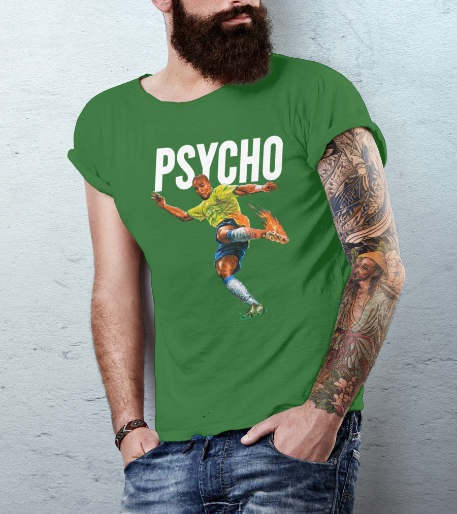 Adriano Psycho Soccer Kick With Flaming Shoe T-Shirt